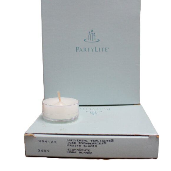 Partylite  V04123 tea lights Snow Berries NIB - Picture 1 of 2